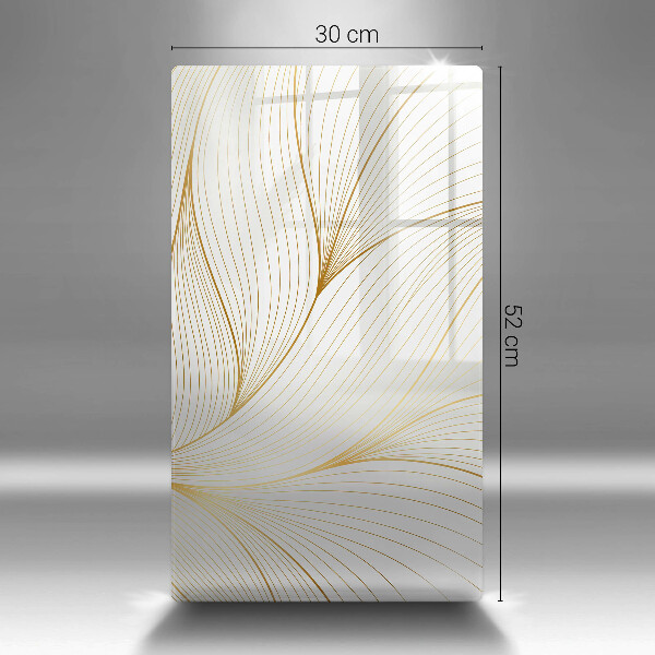 Glas Ceranfeldabdeckung Spritzschutz Modernes Linienmuster