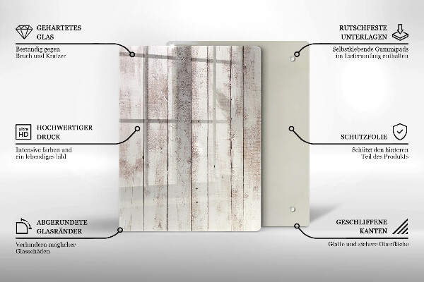 Glas Ceranfeldabdeckung Spritzschutz Tintenabstraktion