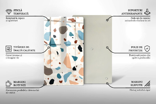 Glas Herdabdeckplatte Dekoratives Steinzeug