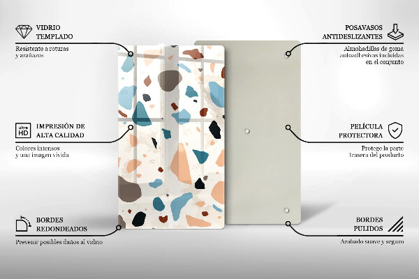 Glas Herdabdeckplatte Dekoratives Steinzeug