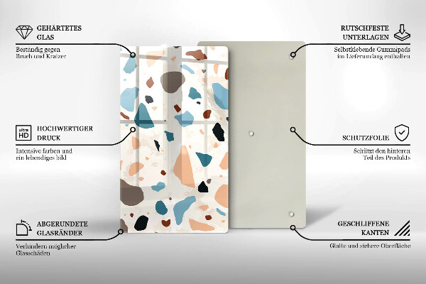 Glas Herdabdeckplatte Dekoratives Steinzeug