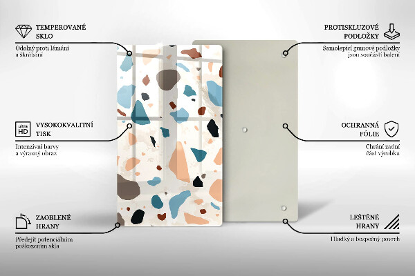 Glas Herdabdeckplatte Dekoratives Steinzeug