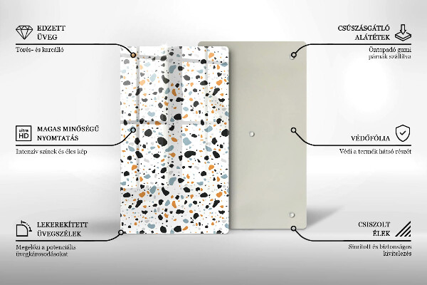 Glas Herdabdeckplatte Dekoratives Steinzeug