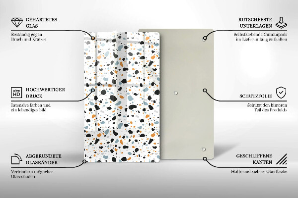 Glas Herdabdeckplatte Dekoratives Steinzeug