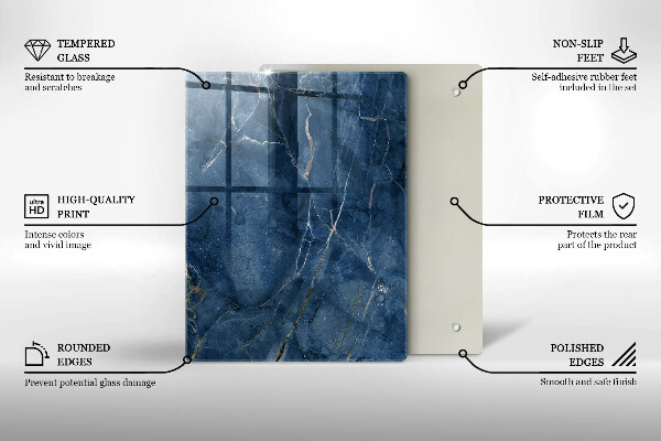 Glas Herdabdeckplatte Dekoratives Steinzeug