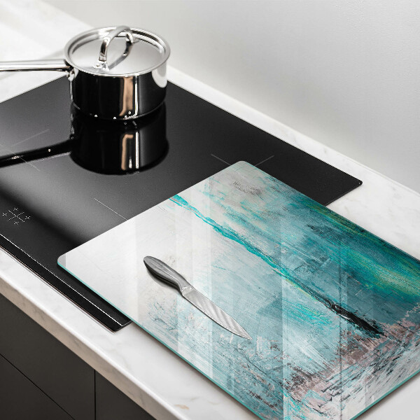 Glas Ceranfeldabdeckung Spritzschutz Malen Sie Abstraktionshintergrund