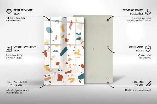 Glas Herdabdeckplatte Dekoratives Steinzeug