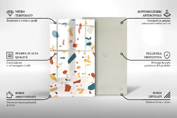 Glas Herdabdeckplatte Dekoratives Steinzeug