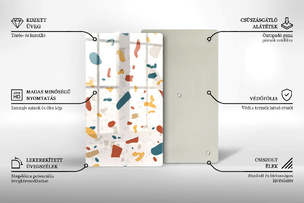 Glas Herdabdeckplatte Dekoratives Steinzeug