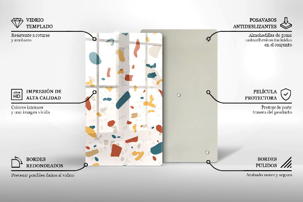 Glas Herdabdeckplatte Dekoratives Steinzeug