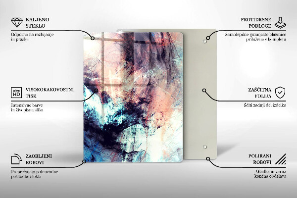 Glas Herdabdeckplatte Dekoratives Steinzeug