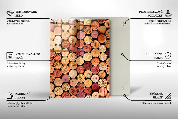 Glas Ceranfeldabdeckung Spritzschutz Scharfe Abstraktion