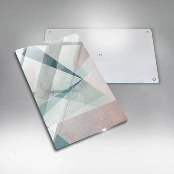 Glas Ceranfeldabdeckung Spritzschutz Scharfe Abstraktion