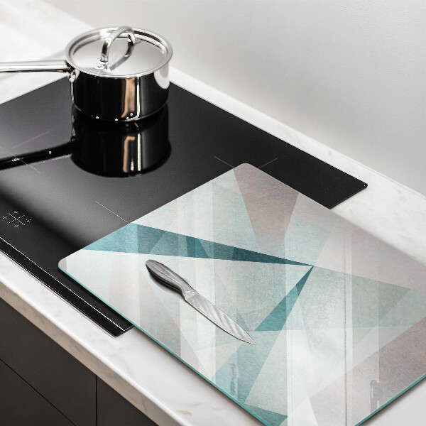 Glas Ceranfeldabdeckung Spritzschutz Scharfe Abstraktion