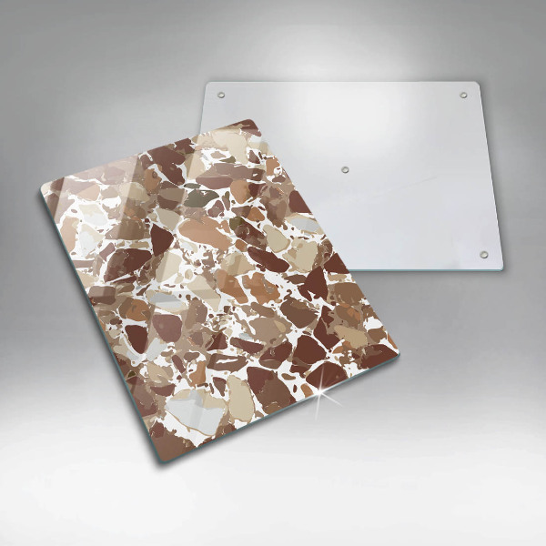 Glas Herdabdeckplatte Dekorative Beizen aus Stein