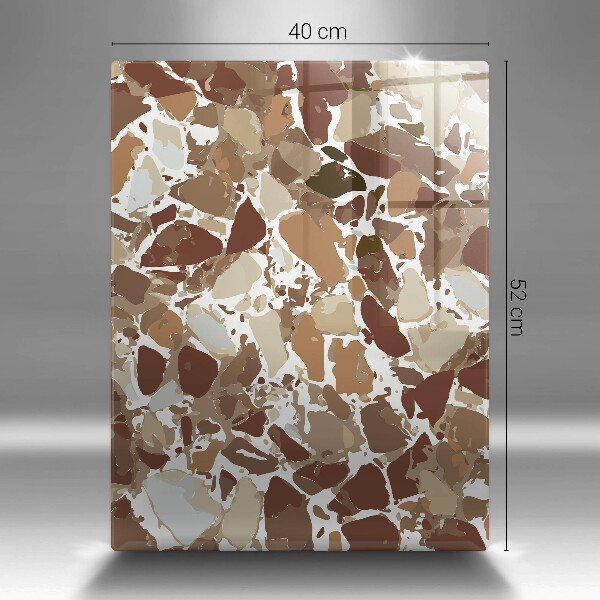 Glas Herdabdeckplatte Dekorative Beizen aus Stein