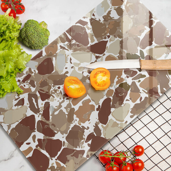 Glas Herdabdeckplatte Dekorative Beizen aus Stein