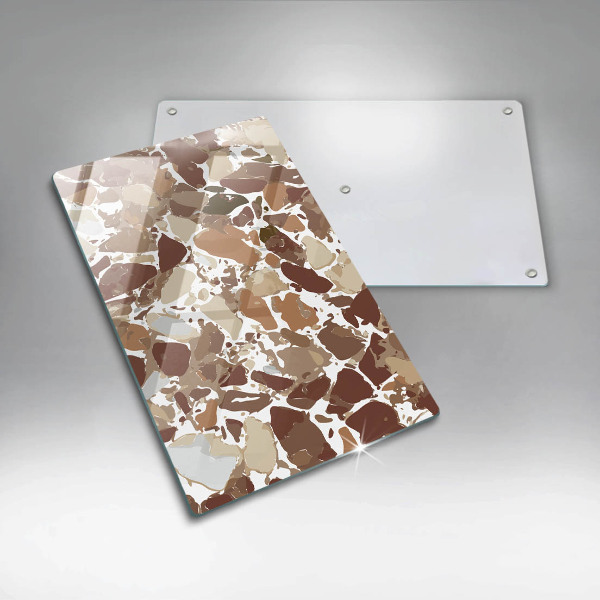 Glas Herdabdeckplatte Dekorative Beizen aus Stein