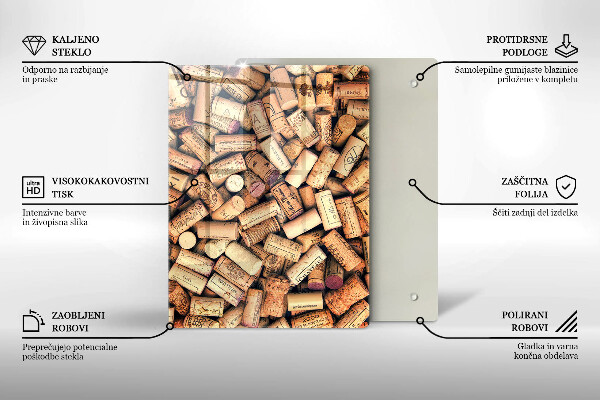 Glas Ceranfeldabdeckung Spritzschutz Löffel mit Gewürzen