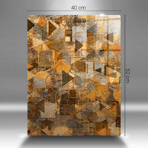 Glas Ceranfeldabdeckung Spritzschutz Nahtloses Muster aus geometrischen Figuren