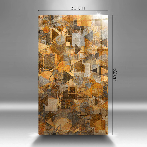 Glas Ceranfeldabdeckung Spritzschutz Nahtloses Muster aus geometrischen Figuren