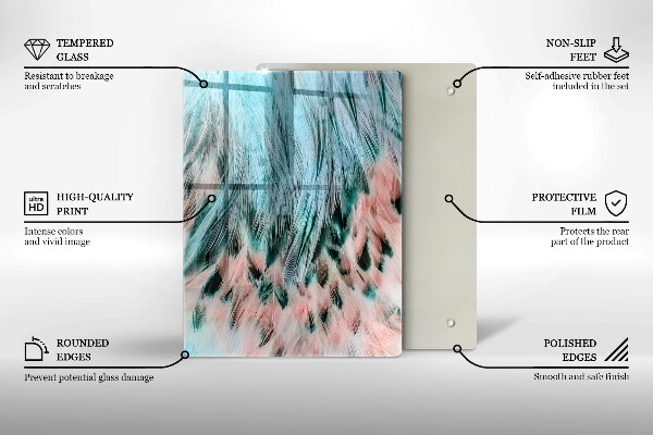 Glas Ceranfeldabdeckung Spritzschutz Rauchige Abstraktion