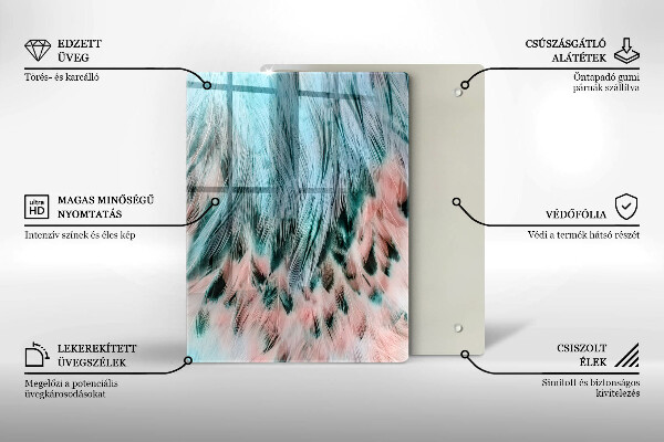 Glas Ceranfeldabdeckung Spritzschutz Rauchige Abstraktion