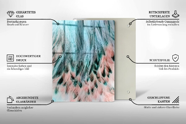 Glas Ceranfeldabdeckung Spritzschutz Rauchige Abstraktion