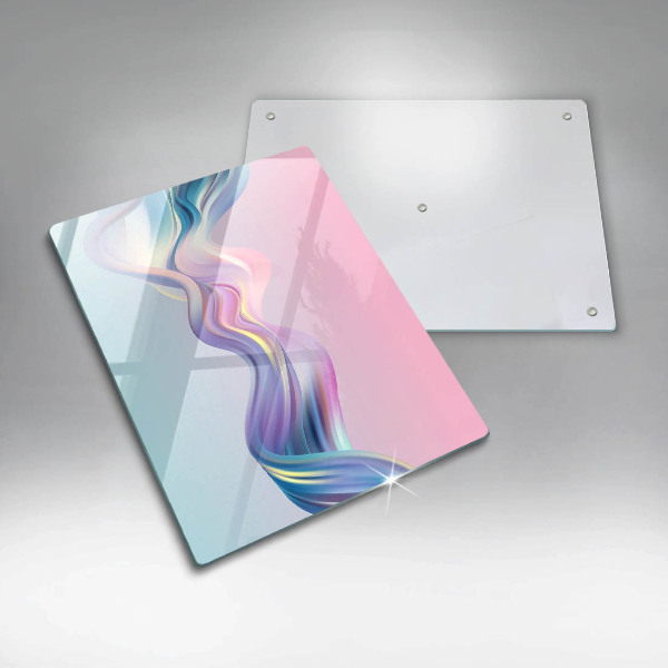 Glas Herdabdeckplatte Pastellabstraktion