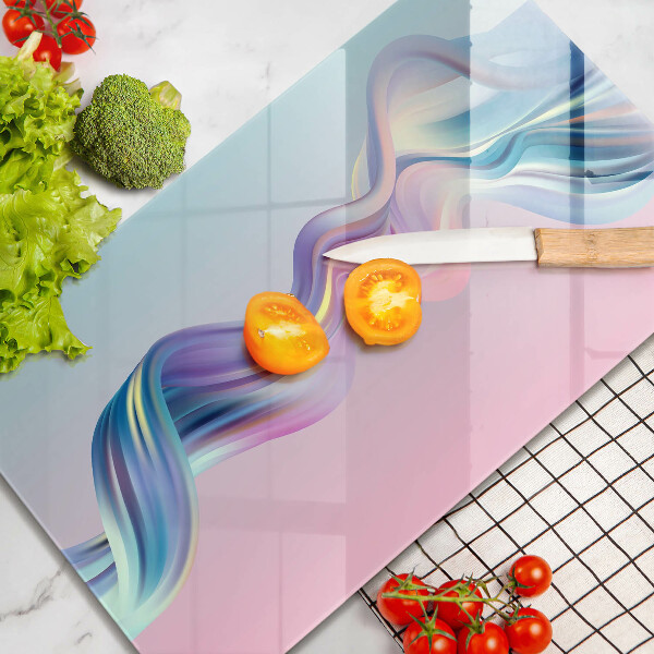 Glas Herdabdeckplatte Pastellabstraktion