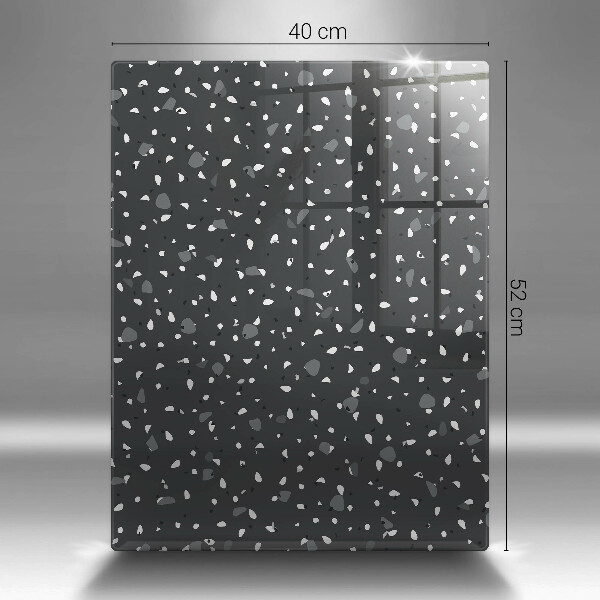 Glas Herdabdeckplatte Dekorativer Stein