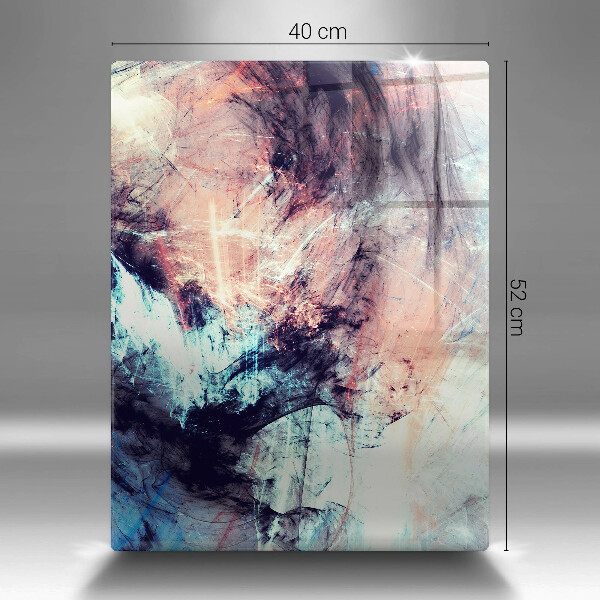 Glas Ceranfeldabdeckung Spritzschutz Gemalte Abstraktion