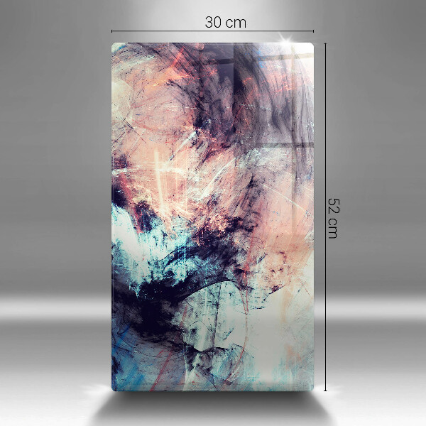 Glas Ceranfeldabdeckung Spritzschutz Gemalte Abstraktion