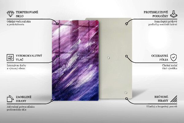 Glas Herdabdeckplatte Abstraktion malen