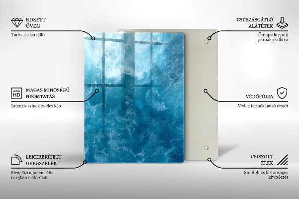 Glas Herdabdeckplatte Abstraktion malen