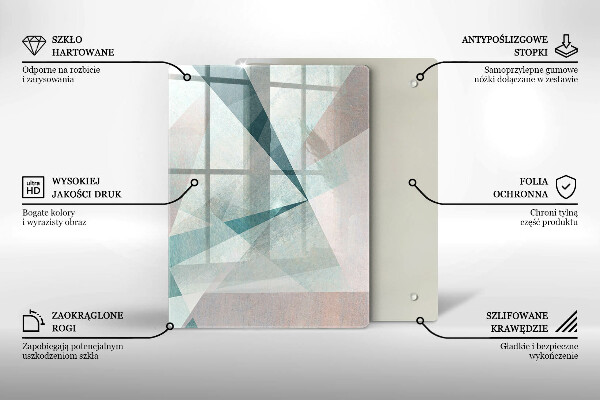 Glas Herdabdeckplatte Abstrakte Farblinien