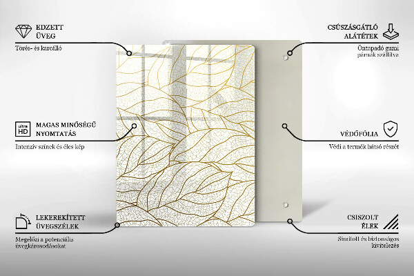 Glas Ceranfeldabdeckung Spritzschutz Abstrakte 3D-Geometrie