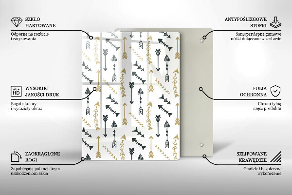 Glas Herdabdeckplatte Bunte Kreise