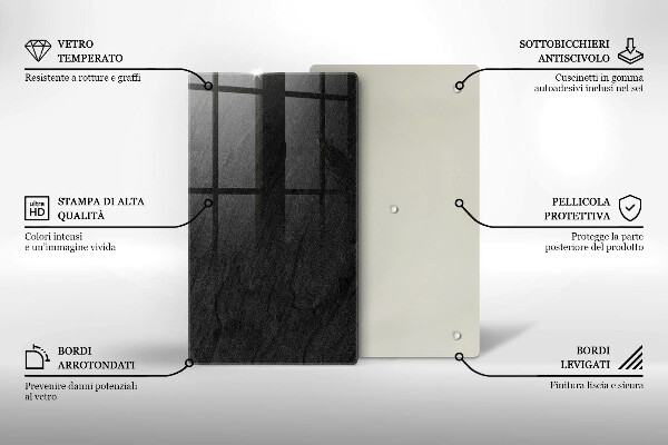 Glas Herdabdeckplatte Steinstruktur