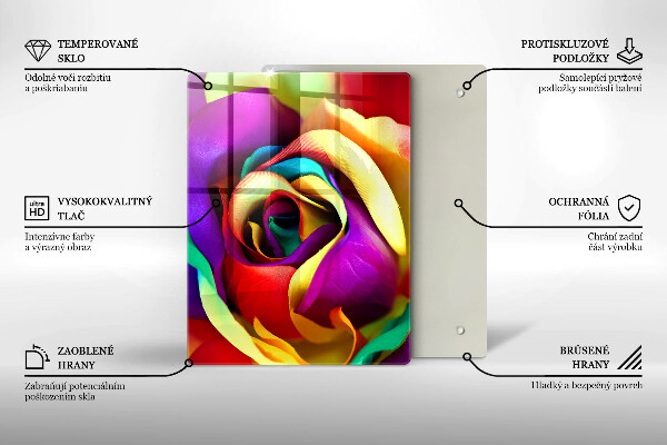 Glas Herdabdeckplatte Blaue Abstraktion