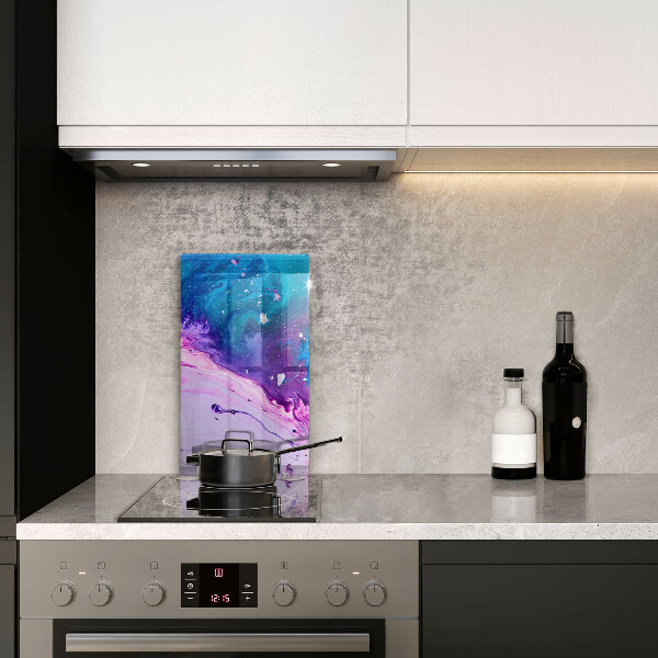 Glas Herdabdeckplatte Abstraktionstinten