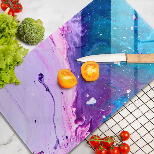 Glas Herdabdeckplatte Abstraktionstinten