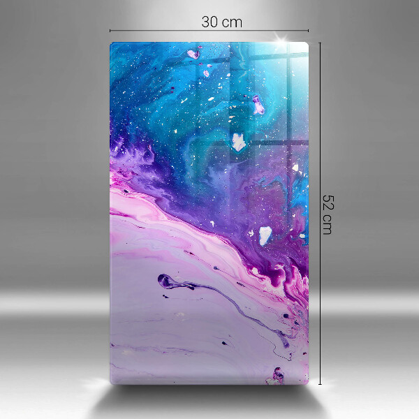 Glas Herdabdeckplatte Abstraktionstinten