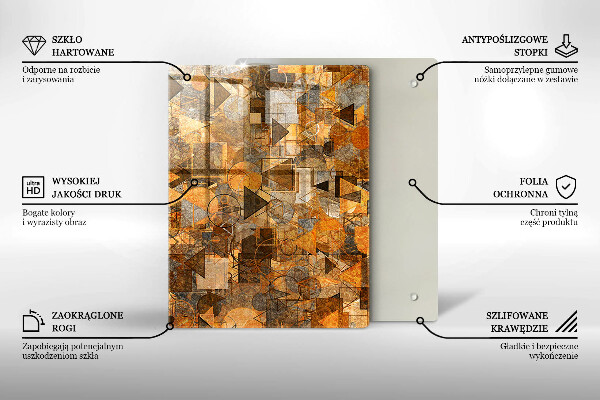 Glas Herdabdeckplatte Wassertropfen