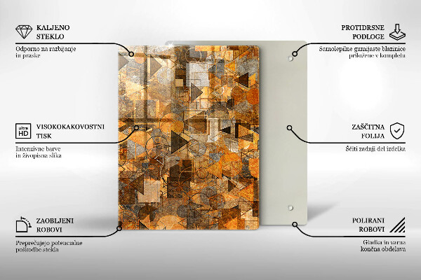 Glas Herdabdeckplatte Wassertropfen