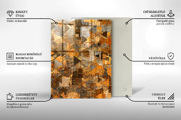 Glas Herdabdeckplatte Wassertropfen
