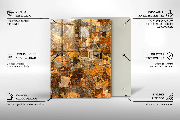 Glas Herdabdeckplatte Wassertropfen