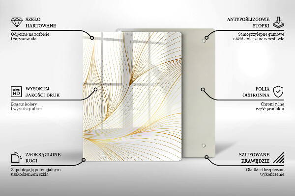 Glas Ceranfeldabdeckung Spritzschutz Abstrakte 3D-Quadrate
