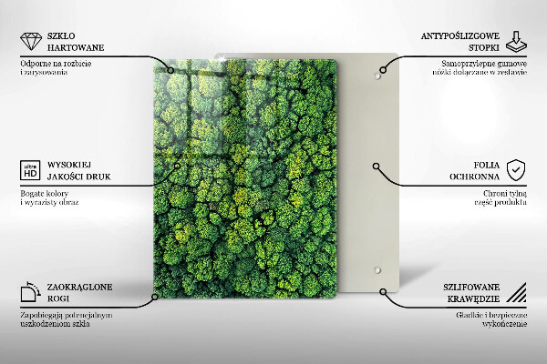 Glas Herdabdeckplatte Schöne Blumen