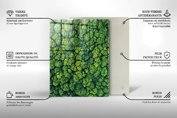 Glas Herdabdeckplatte Schöne Blumen